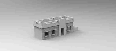 Egyptian Long House , stl file Fantasy and Ancient to Modern day