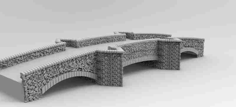 Remelle Bridge  , stl file WW2, Modern Warfare , Apocalypse