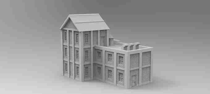 FACTORY ADDON 2  , stl file WW2, Modern Warfare , Apocalypse