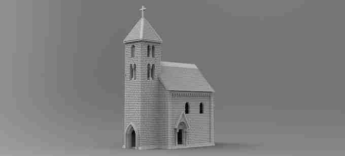 Bavarian church , stl file WW2, Modern Warfare , Apocalypse