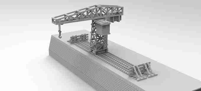 DOCK CRANE , stl file WW2, Modern Warfare , Apocalypse