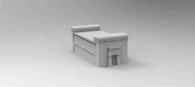 Pharaoh Hall Building , stl file Fantasy and Ancient to Modern day