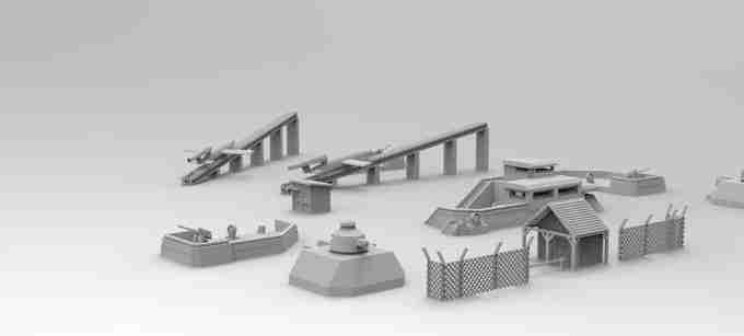 V1 lAUNCH RAMP AND BUNKER SETUP    , stl file WW2, Modern Warfare , Apocalypse