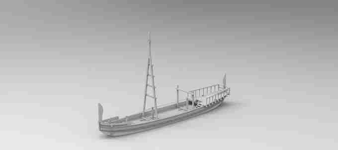 River boat , stl file Fantasy and Ancient to Modern day