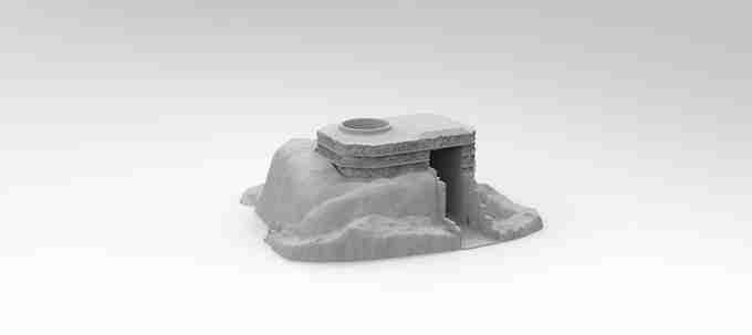 Tobruk Bunker , stl file WW2, Modern Warfare , Apocalypse