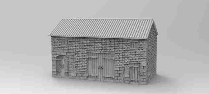 Barn , stl file WW2, Modern Warfare , Apocalypse