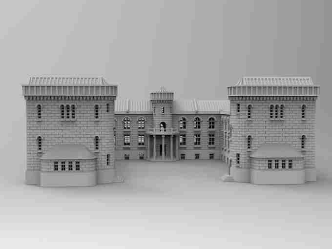 Commissars House Intact , stl file WW2, Modern Warfare , Apocalypse