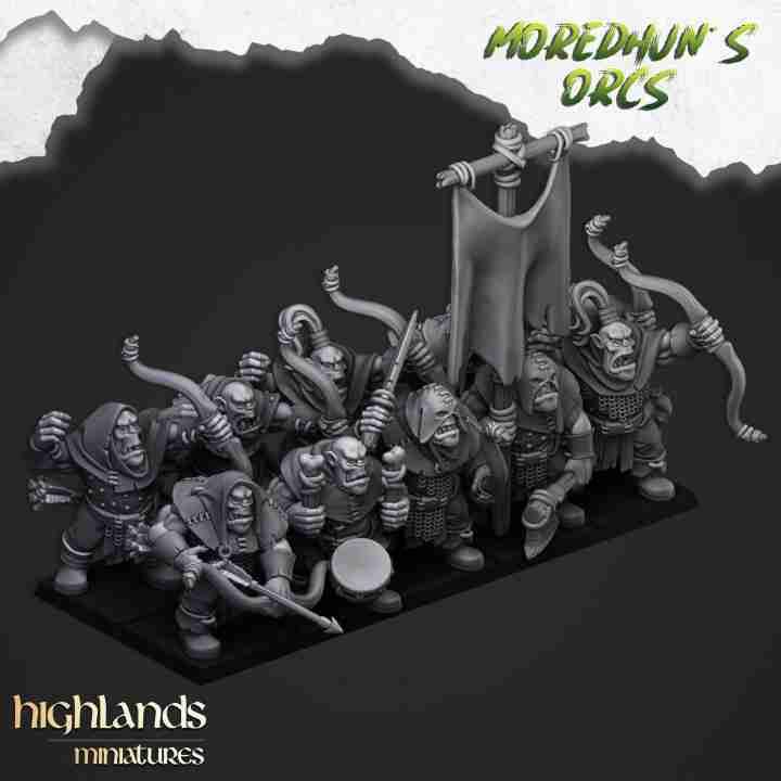 Orc Archers - Highlands Miniatures - Moredhuns Orcs