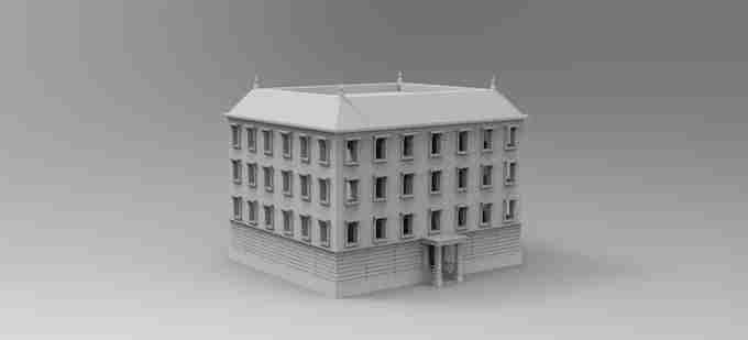 Russian Town Block 2 , stl file WW2, Modern Warfare , Apocalypse
