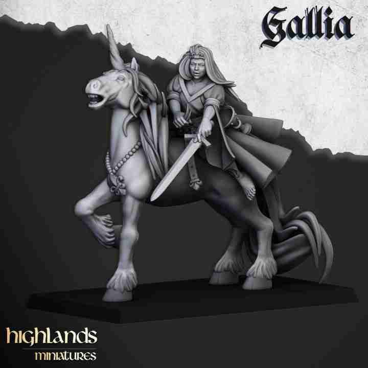 Lady of Gallia  - Highlands Miniatures - Gallia - The Medieval Kingdom