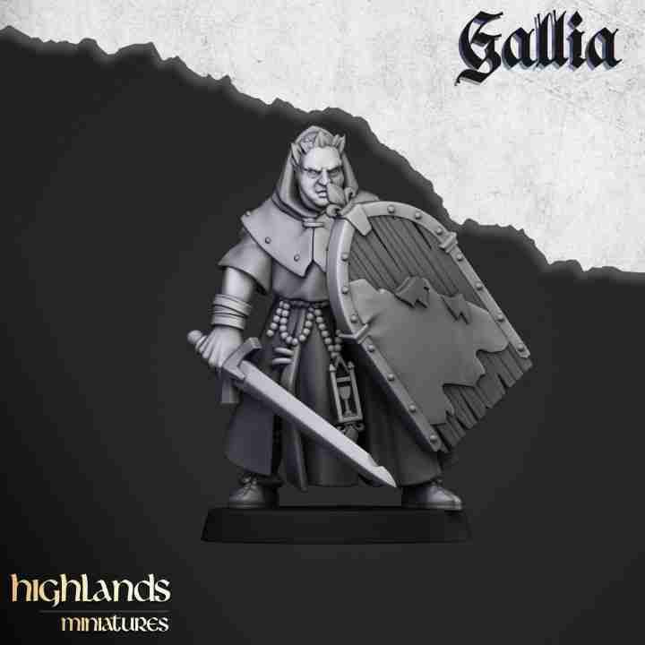 Grail Pilgrims { 10 random figures } - Highlands Miniatures - Gallia - The Medieval Kingdom