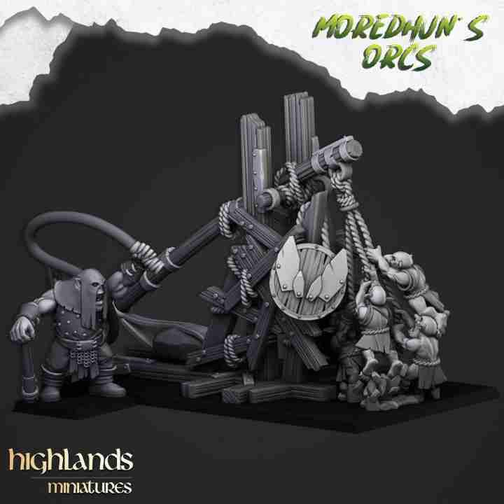 Orc Stonethrower  - Highlands Miniatures - Moredhuns Orcs