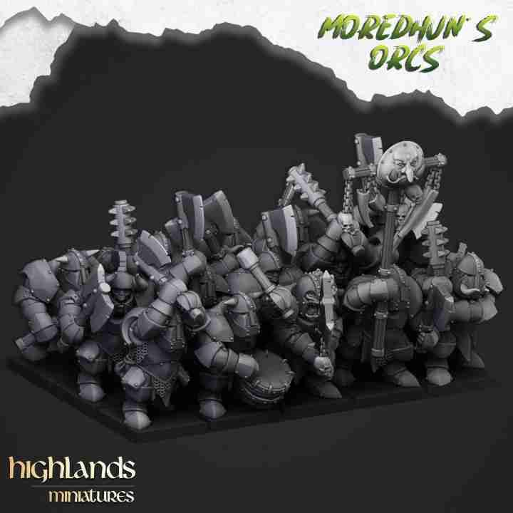 Armoured Orcs - Highlands Miniatures - Moredhuns Orcs