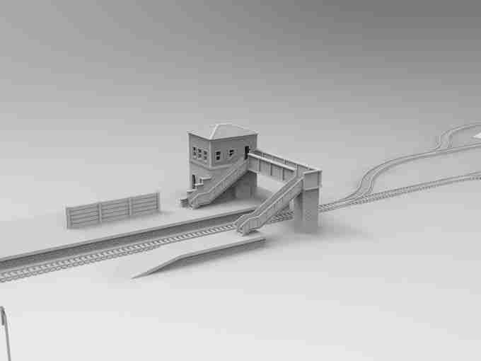 Signal Box & PLATFORM , stl file WW2, Modern Warfare , Apocalypse