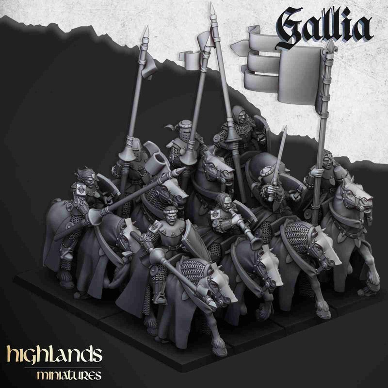 Young Knights - Highlands Miniatures - Gallia - The Medieval Kingdom