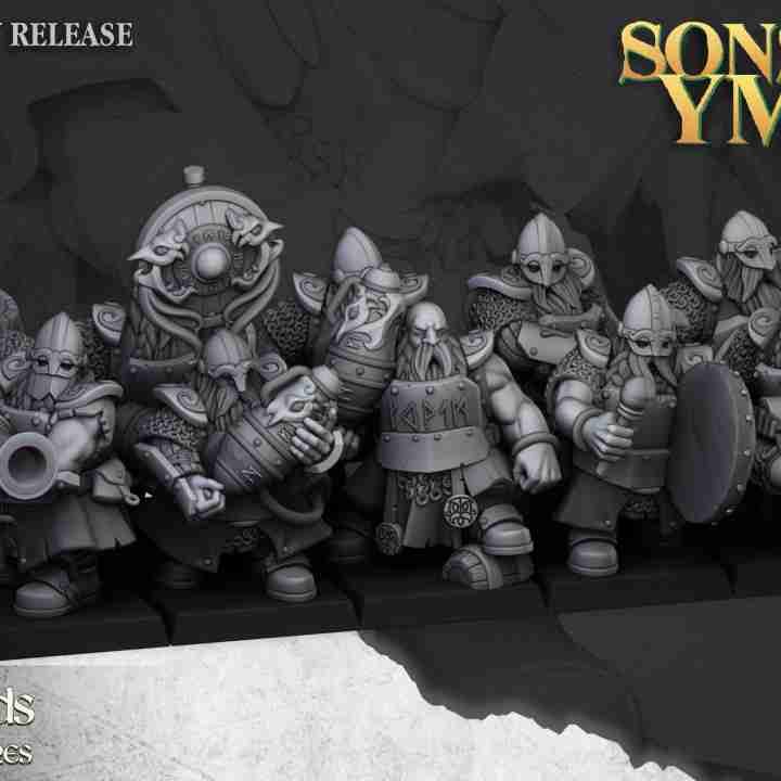 Dwarf Firespitters  - Highlands Miniatures - Dwarfs, Sons of Ymir