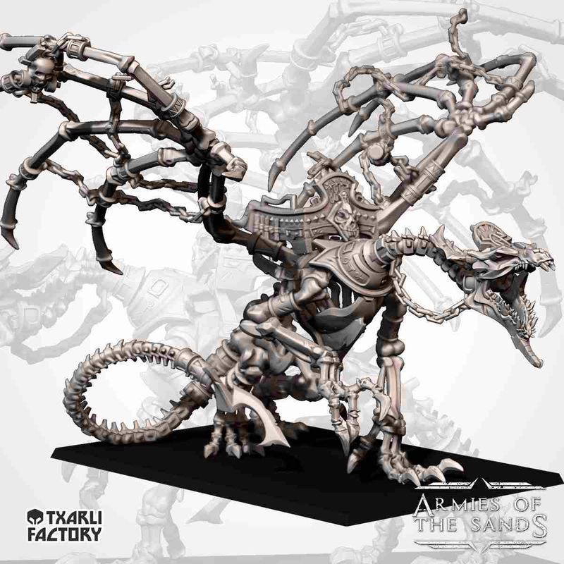 Tomb Kings Bone Dragon - Armies of the Sands - Txarli Factory
