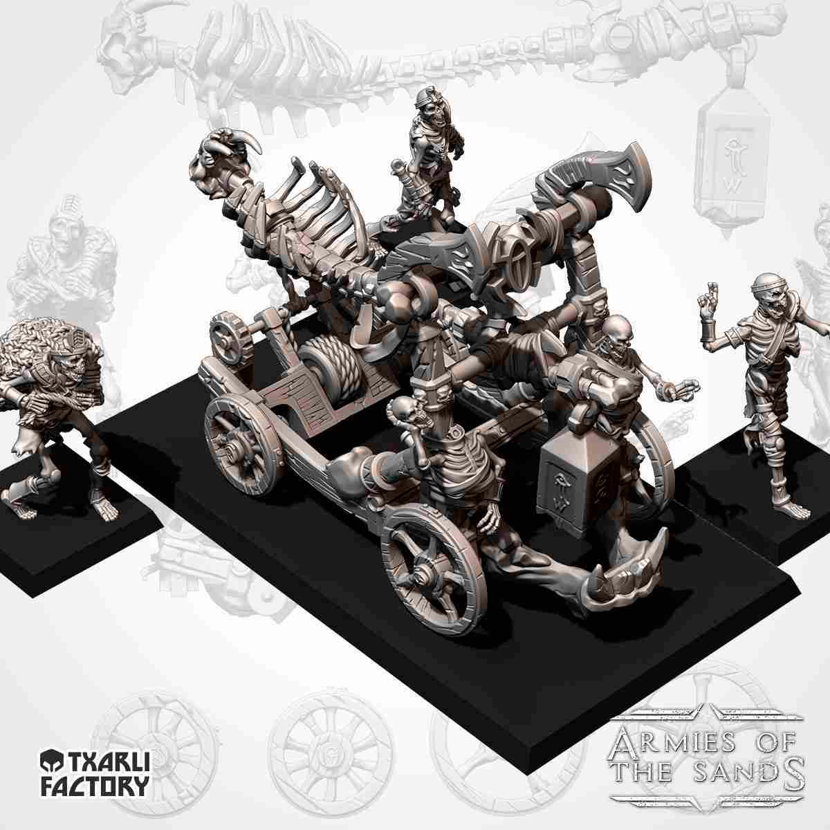 Tomb Kings Bone Catapult - Armies of the Sands - Txarli Factory