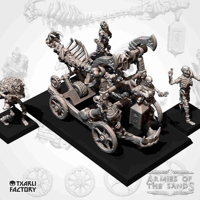 Tomb Kings Bone Catapult - Armies of the Sands - Txarli Factory