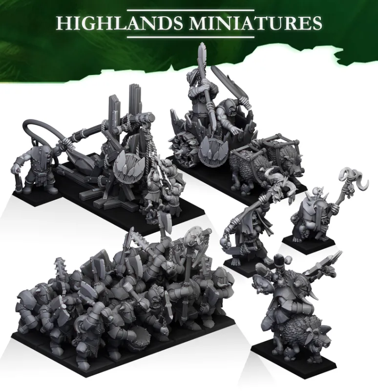Orc army deal 1 - Highlands Miniatures - Moredhuns Orcs