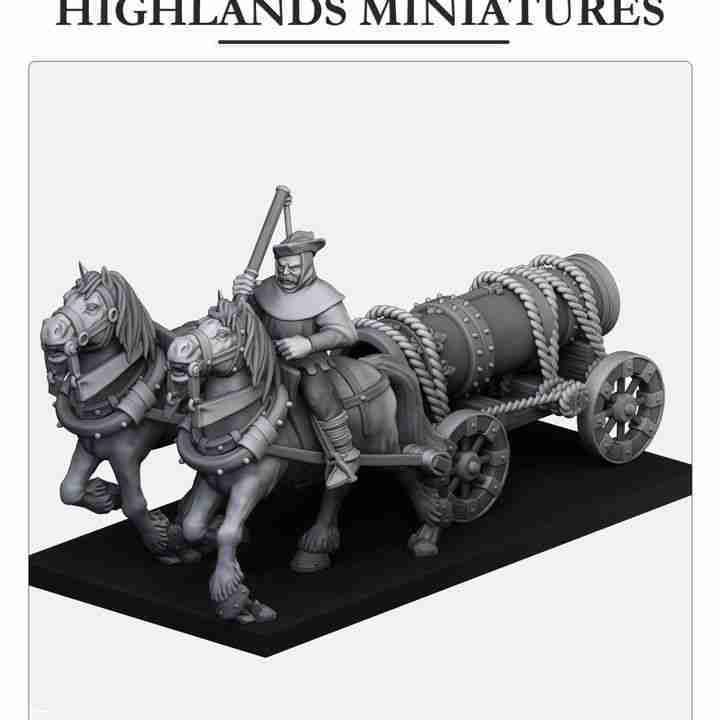 Gallia Bombard Chariot - Highlands Miniatures