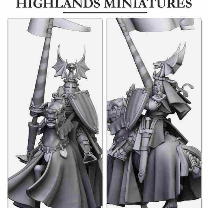 Mounted Sir Jaume, Duke of Gallia - Highlands Miniatures
