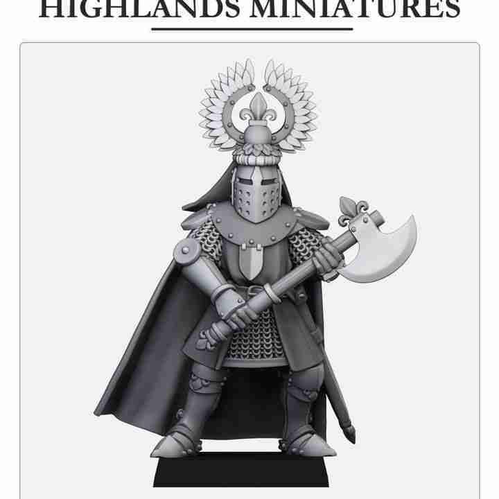 Dismounted Gallia Duke 2 - Highlands Miniatures