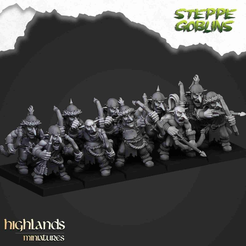 Goblin Archers  - Highlands Miniatures - Steppe Tribes