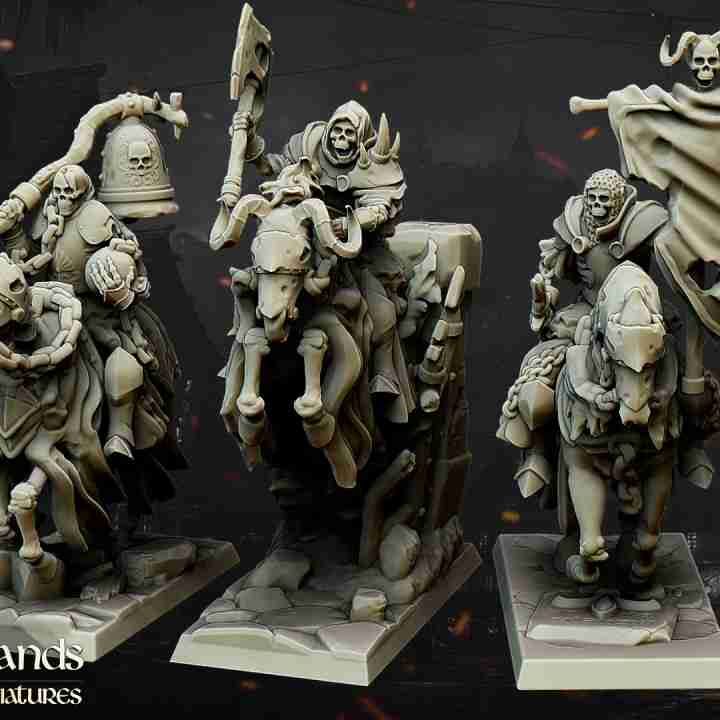 Undead Dark Knight Unit - Highlands Miniatures - Transilvanya - The Fallen Realm