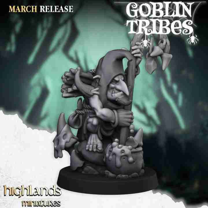 Swamp Goblin Shaman - Highlands Miniatures - Goblin Tribes