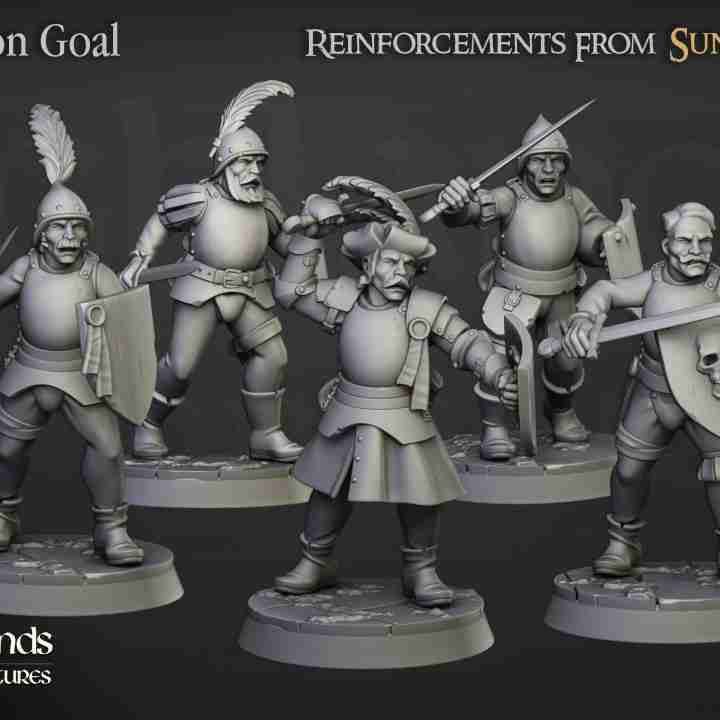 Sunland Empire Swordsmen - Highlands Miniatures - The Empire of the Sun
