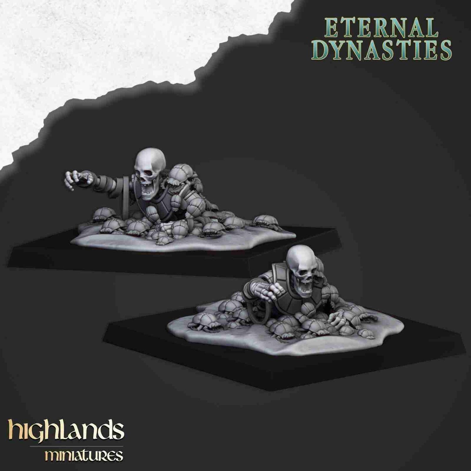 Ancient Scarab swarm x2 - Highlands Miniatures - Eternal Dynasties
