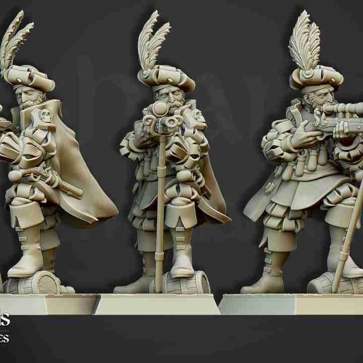 Otto von Schrute [ 2 poses ] - Empire of the Sun - Highlands Miniatures