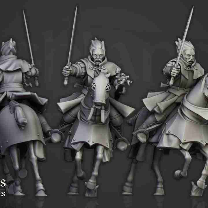 Sunland Imperial Battle Wizard Mounted with Sword - Highlands Miniatures - Sunland - The Empire of the Sun