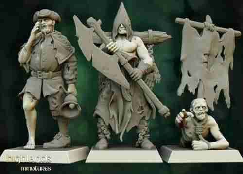Undead Zombie Warriors  - Highlands Miniatures -  Transilvanya - The Fallen Realm