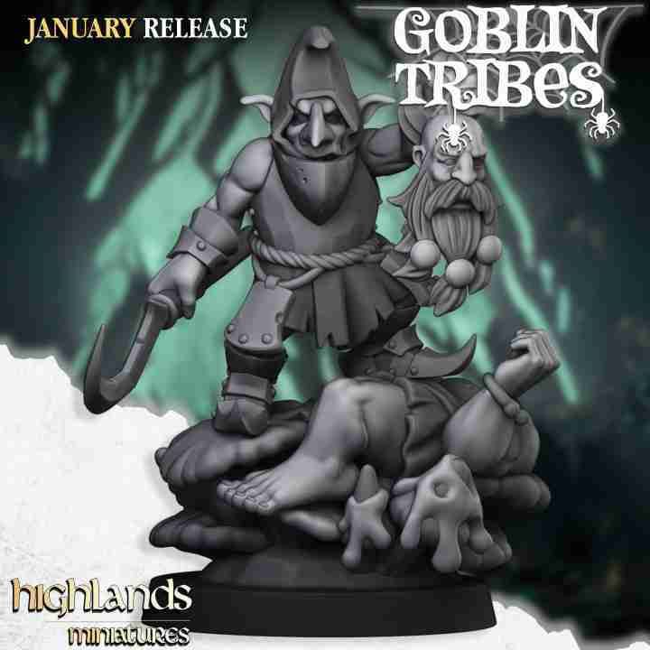 Swamp Goblin Boss - Highlands Miniatures - Goblin Tribes
