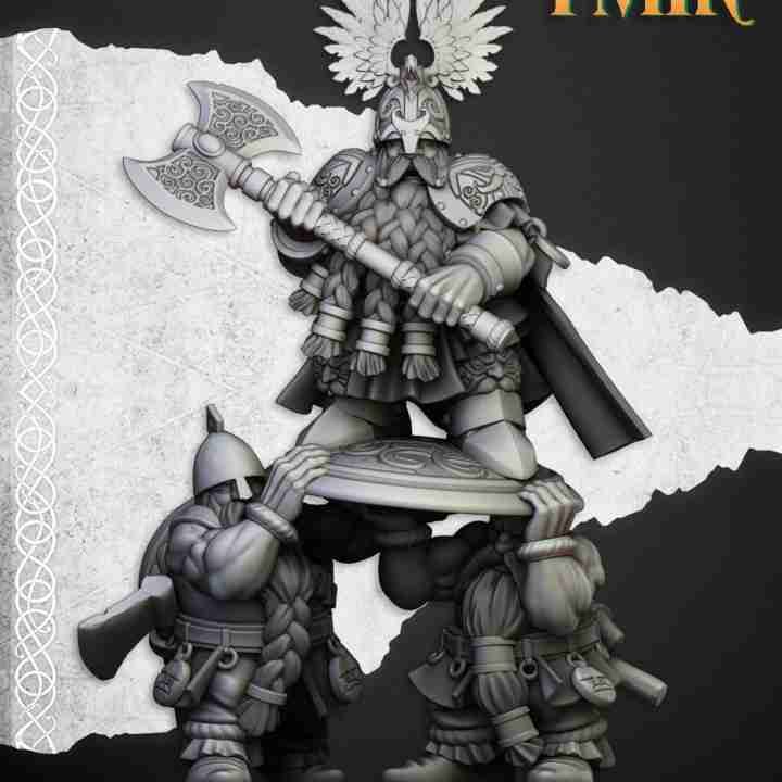 Dwarf King Ulric of Thrym-Heim - Highlands Miniatures - Sons of Ymir
