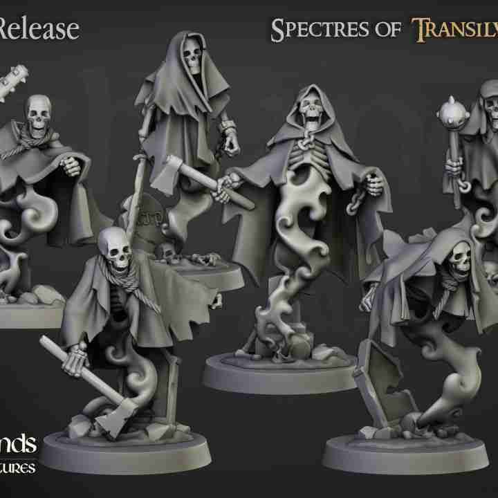 Undead Crypt Ghosts - Highlands Miniatures -  Transilvanya - The Fallen Realm