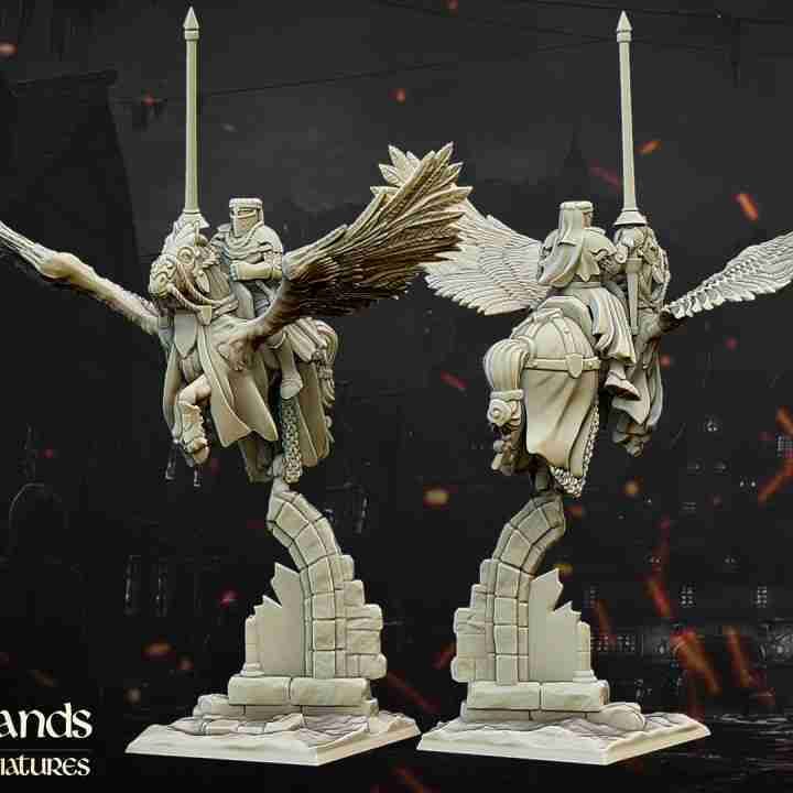 Pegasus Knight 2 - Highlands Miniatures - Gallia - The Medieval Kingdom