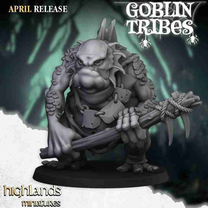 Swamp Troll 3 - Highlands Miniatures - Goblin Tribes