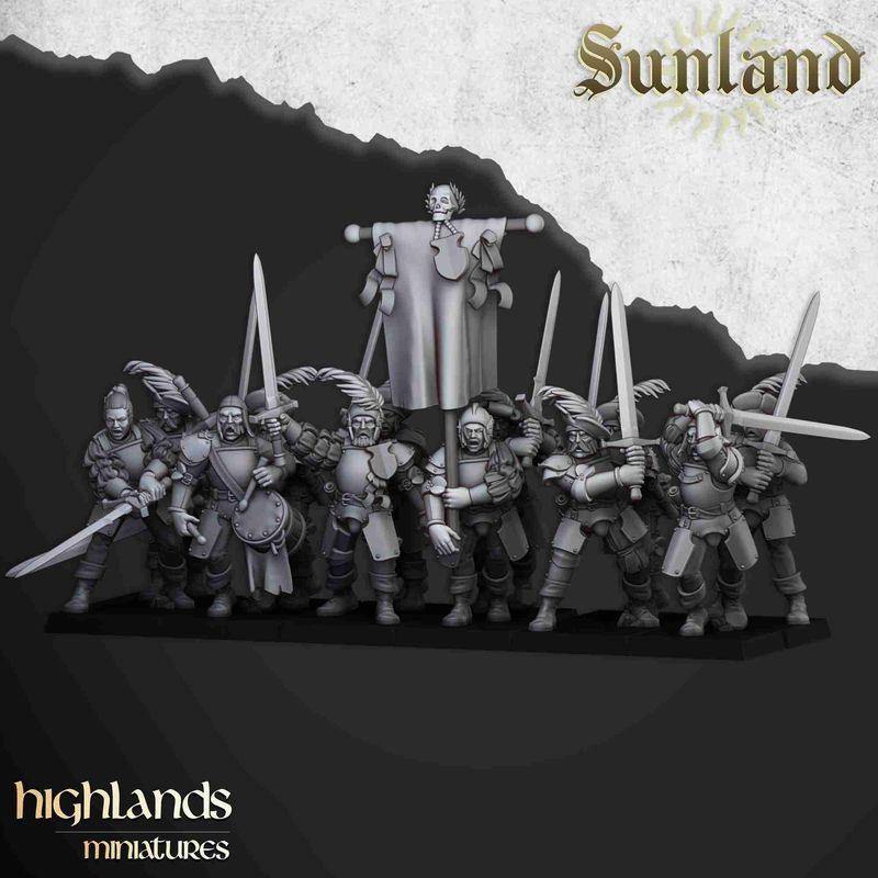 NEW Sunland Empire Landsknechts of Soltau - Highlands Miniatures - The Empire of the Sun