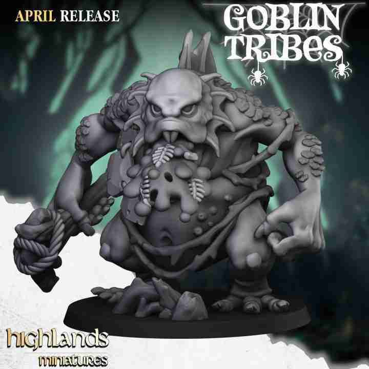 Swamp Troll 1 - Highlands Miniatures - Goblin Tribes