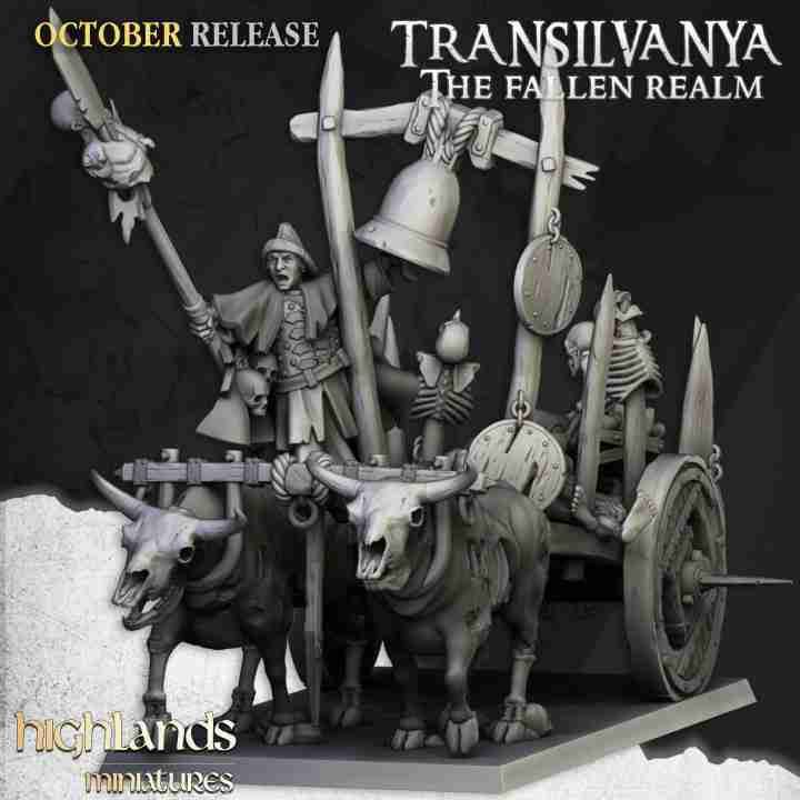 Corpse Cart - Highlands Miniatures - Transilvanya - The Fallen Realm