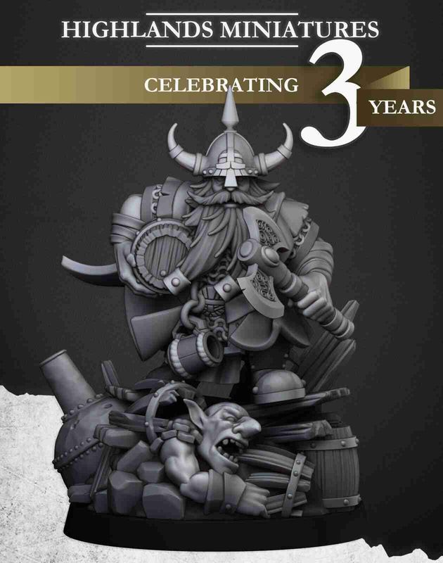 Dwarf Brewmaster - Highlands Miniatures - Sons of Ymir