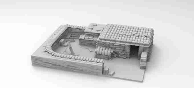 Mortar Pit does not include Mortar , stl file, Vietnam , ww2