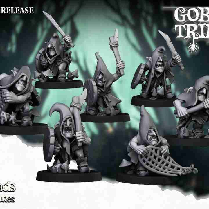 Swamp Goblins with Hand Weapons- Highlands Miniatures - Goblin Tribes