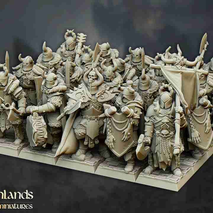 Varyag Warriors on Foot  - Highlands Miniatures - Chaos Tribes