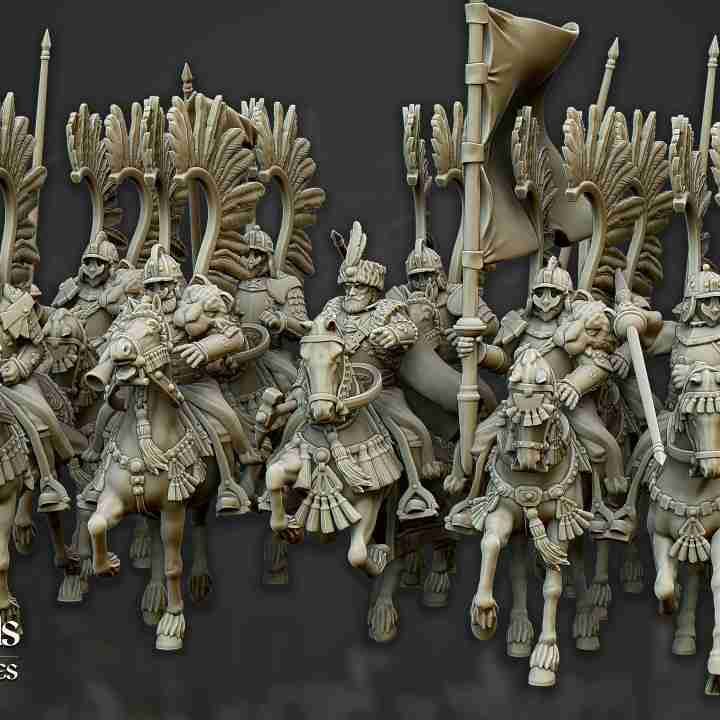 Winged Hussars of Volhynia  with Lances - Highlands Miniatures - Kislev , The Northern Empire