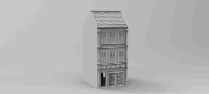 SHOPHOUSE 1  , stl file, Vietnam