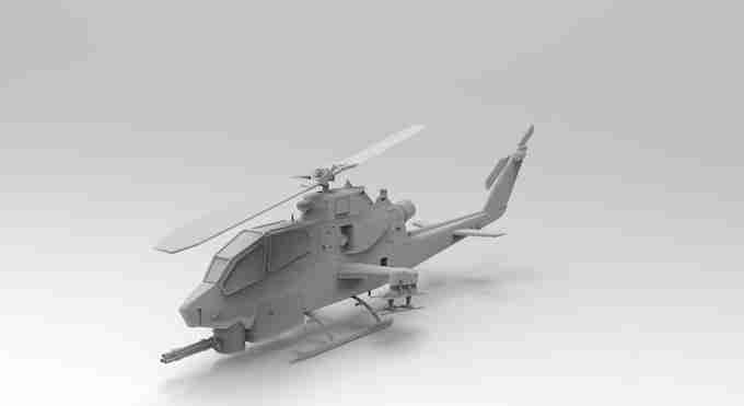 Cobra Helicopter , stl file, Vietnam